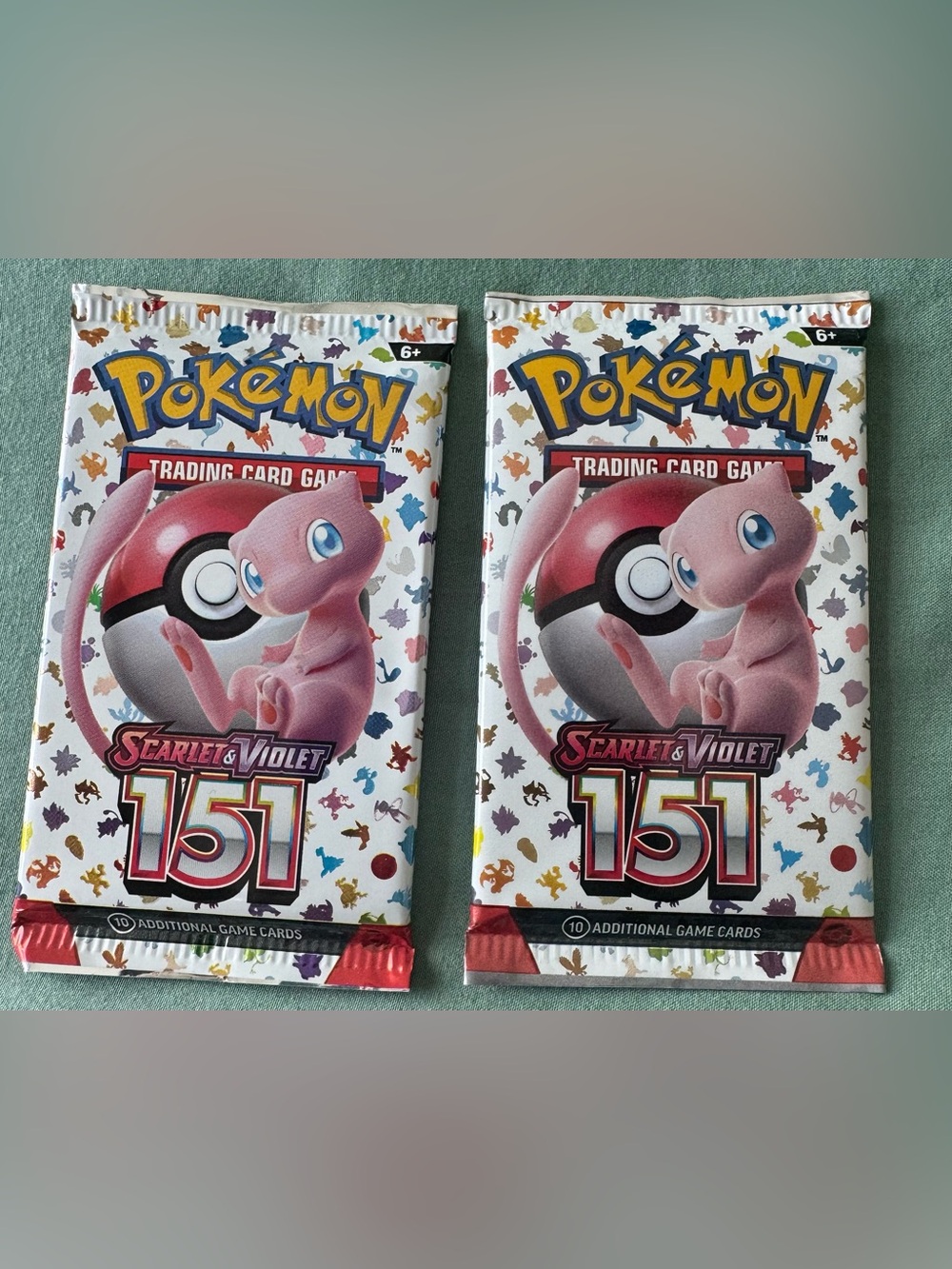 Pokemon Scarlet & Violet 151 Mew Booster Packs - Pink, White, Red